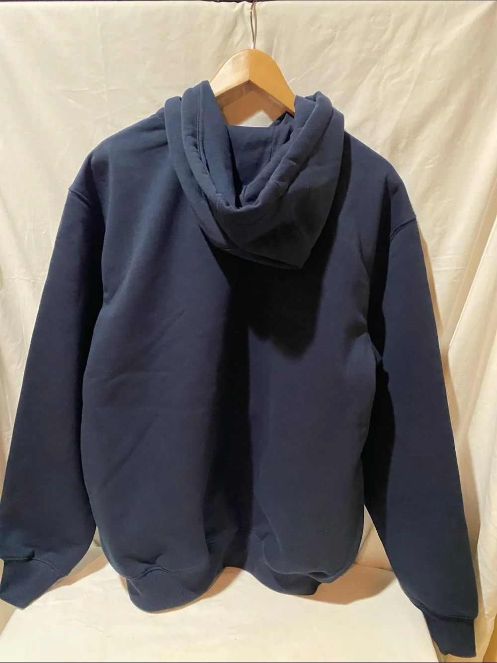 Carhartt Rain Defender Loose Fit Heavy Weight Navy Blue Zip-Up Hooded Jacket L